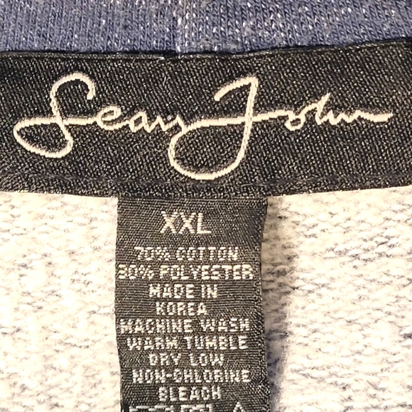 Sean John Full Zip Hoodie Dark Blue Excellent Quality Size XXL 💙 Men - Picture 4 of 5